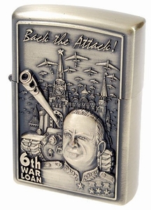 Aansteker zippo-model WWII (6th War Loan)