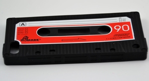 Siliconen Retro Cassette Cover voor de iPhone 4 / 4S