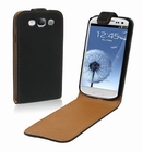 Luxe leren flip case Samsung Galaxy S3 SIII i9300 