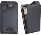 Luxe leren flip case HTC One X en X Plus 