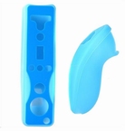 Siliconen hoesje voor Wii-controllers (blauw) 
