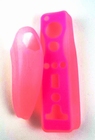 Siliconen hoesje voor Wii-controllers (roze) 
