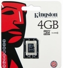 Kingston MicroSD Card HC 4GB class 4 - geheugenkaart 