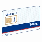 Telfort Prepaid Sim met &euro; 10 Beltegoed 