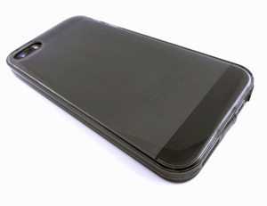 TPU hoes iPhone 5 / 5S (Transparant-zwart)