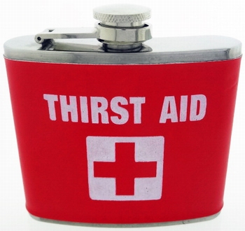 Heupfles 150 ml Thirst Aid - RVS 