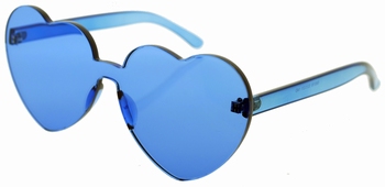 Hippie hart zonnebril Blauw