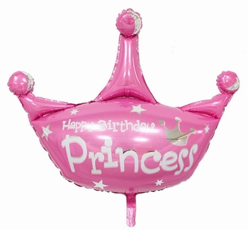 Folie helium ballon Happy Birthday Princess 38cm