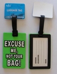 Groene baggage label 