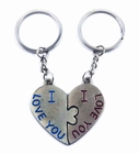 2-delige liefdes sleutelhanger I Love You 