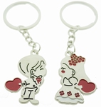 2-Delige liefdes sleutelhanger Kiss