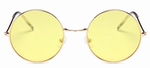 Hippie retro zonnebril Gold Yellow 