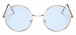 Hippie retro zonnebril Gold Blue