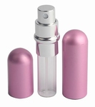 5 ml navulbare aluminium parfum verstuiver spray fles roze 