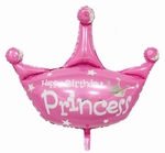 Folie helium ballon Happy Birthday Princess 38cm
