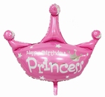 Folie helium ballon Happy Birthday Princess 38cm 