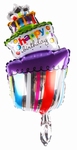 Folie helium ballon Taart Happy Birthday 53cm