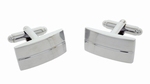 Neutrale manchetknopen Stripe 