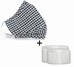 Herbruikbaar mondmasker met 2x  koolstof filter  