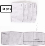 10 stuks PM2.5 actieve koolstof filters voor mondmaskers 